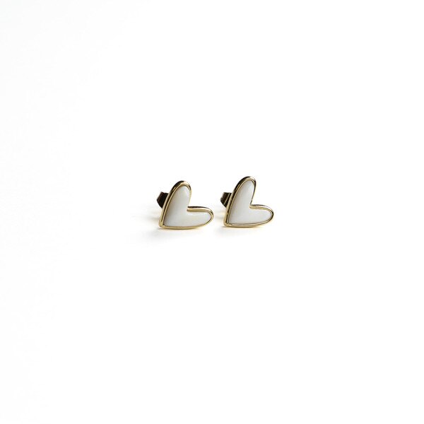 Sweetheart Stud Earrings